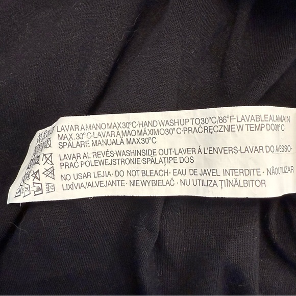 Zara Black Sequin Knit Sweater Women’s Medium 3/4 Sleeve Holiday Party Top - Picture 11 of 11